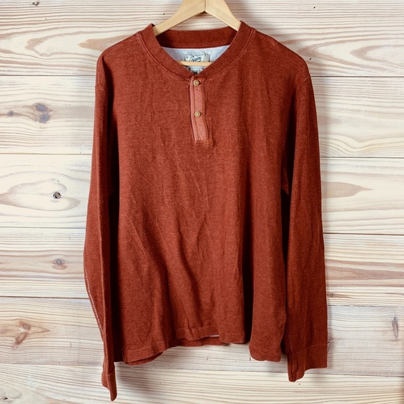 Grayers Other - Grayers Shirt Mens Extra Large New Windsor Double Cloth Henley Red‎ Outdoor Work